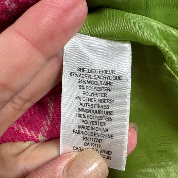 Vintage David Brooks Women's Plaid Wool Blazer Jacket, Size 6 - Picture 6 of 8